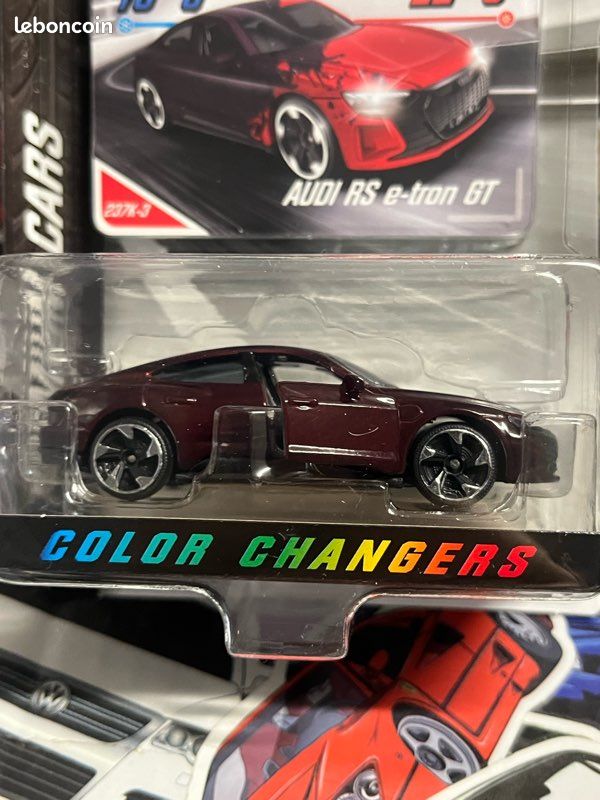 Majorette Audi RS E-tron GT Noire - Voiture Miniature Die-Cast - Roue Libre - Carte Collection Incluse