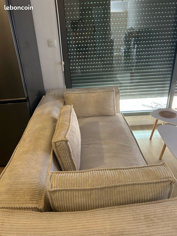 Canapé beige (image 3)