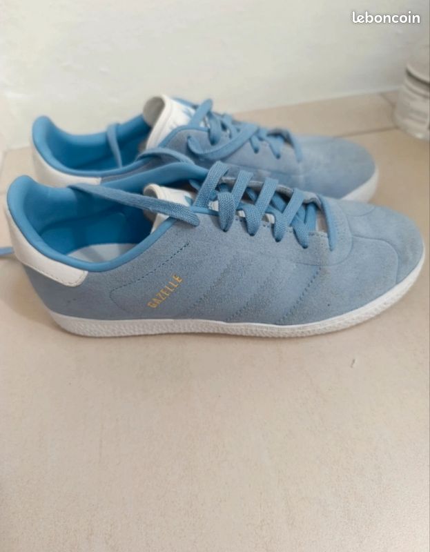 adidas gazelle silver green womens Gazelle heldere hemel main image 0