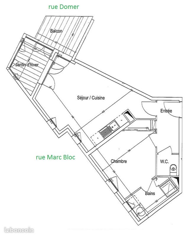 Appartement 2 pièces 44 m² · à Lyon · 44 m² · 970 €/mois
