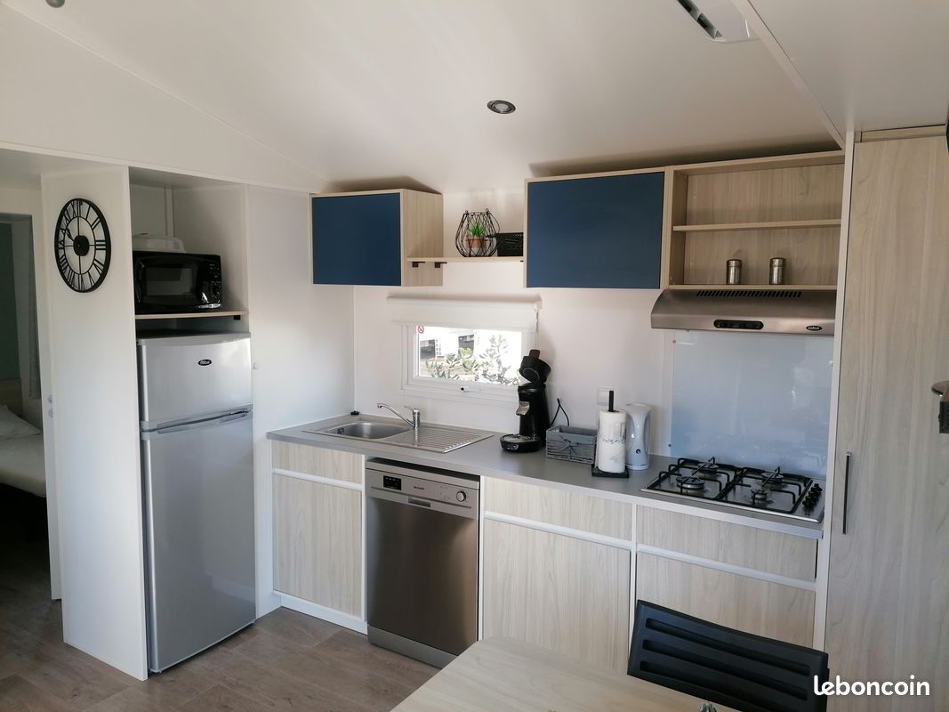 Mobil-home climatisé 6 pers. à 300m de la plage - Camping 4 étoiles La Falaise - Narbonne-Plage (image 4)