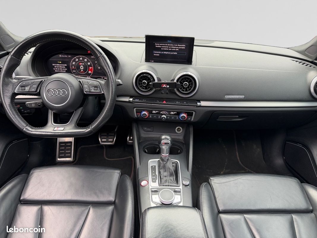 AUDI S3 SPORTBACK TFSI 310CH S tronic 7 Quattro I TOIT OUVRANT + SIÈGES CHAUFFANT + CAMÉRA (image 14)