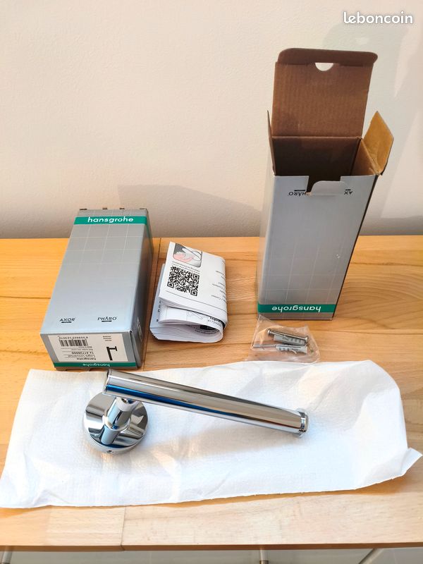 Hansgrohe Logis Universal neuf - lot de portes papier rouleau toilette - Accessoires salles de bain WC - Chromé 41726000 (image 2)