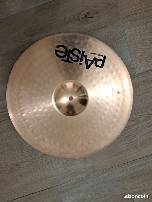 Crash Paiste PST5 Rock 16" + Crash Powerbeat 16" avec 2 pieds (image 3)