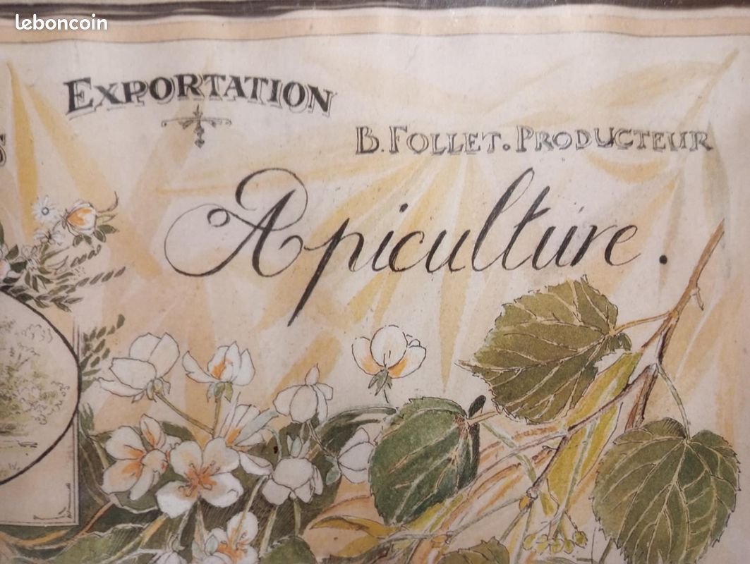 Lot De 15 Affiches Anciennes Originales - Thème Apiculture, Miel Et Abeilles - Déco Murale Vintage