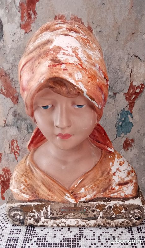Ancien buste plâtre (image 1)