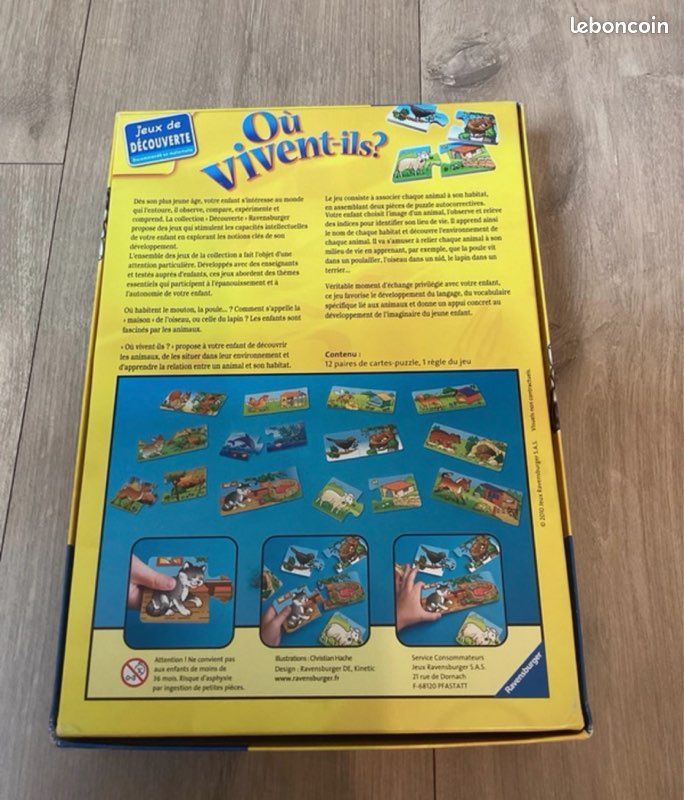 Jeu Où vivent-ils ? (12 puzzles de 2 pièces) (image 2)