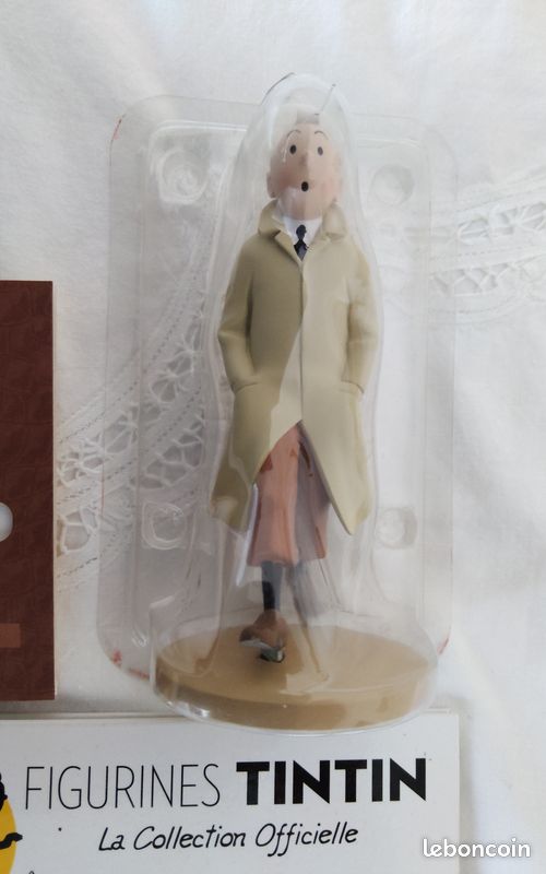 Figurina Tintin Collezione Ufficiale Moulinsart N°001 - Tintin In Trench - Usata
