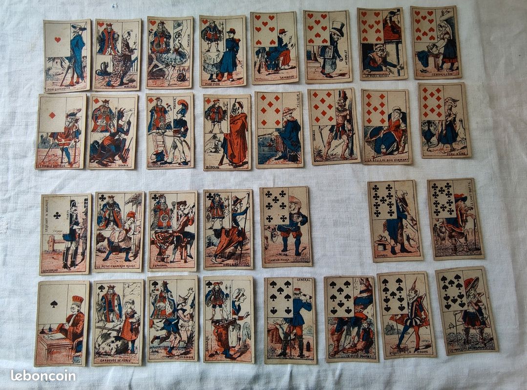 Jeu De 60 Cartes Familles Quartet Delachaux & Niestlé – Ancien XIXe Complet