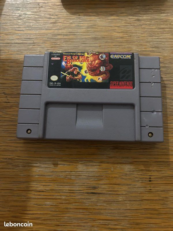 Jeu Super Famicom Eye Of The Beholder – Version Japonaise, Bon état, Boîtier Et Instructions Inclus