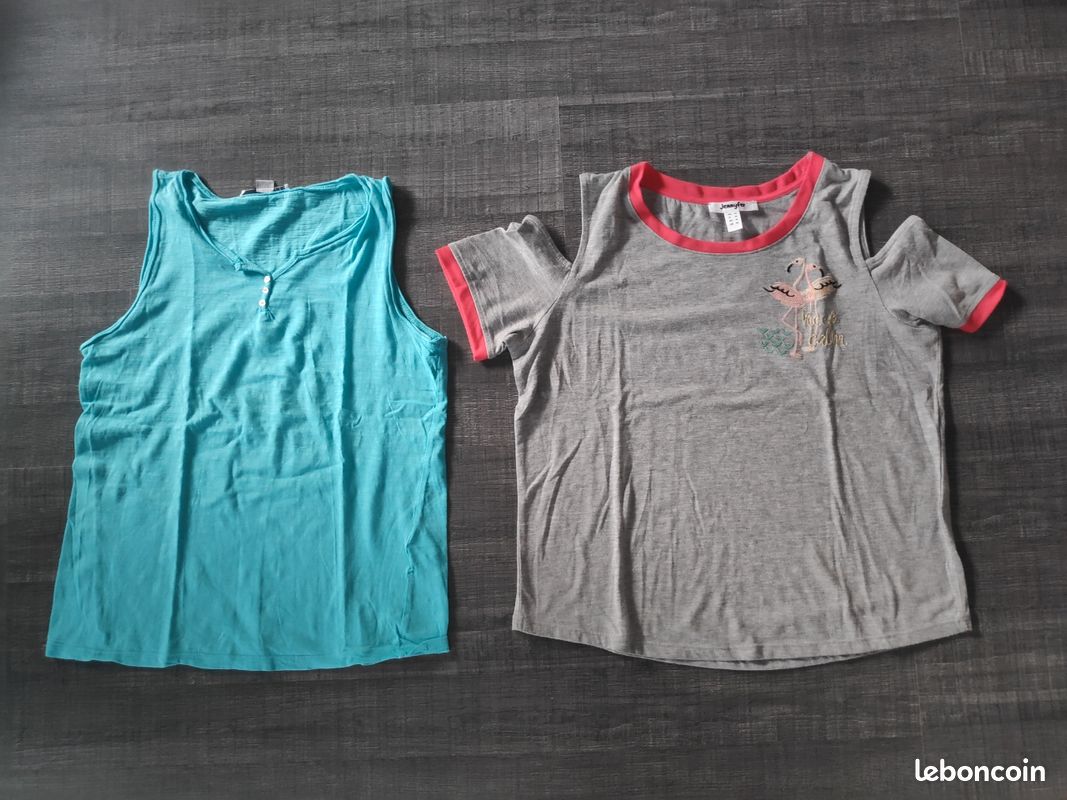 Lot De 5 T-shirts Pour Fille - Taille 5/6 Ans - Multicouleur, Parfait état