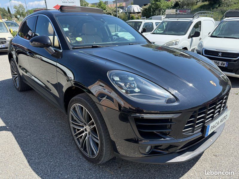 Porsche macan s 3.0l 258 cv / toit ouvrant / pack sport + / phares pdls / échappement sport / sono bose / … (image 2)