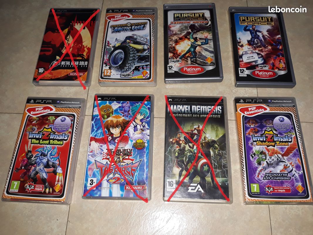 Jeu PSP Battle Zone / Marvel Ultimate Alliance 2 - Très Bon état - Boîte Et Notice Incluses
