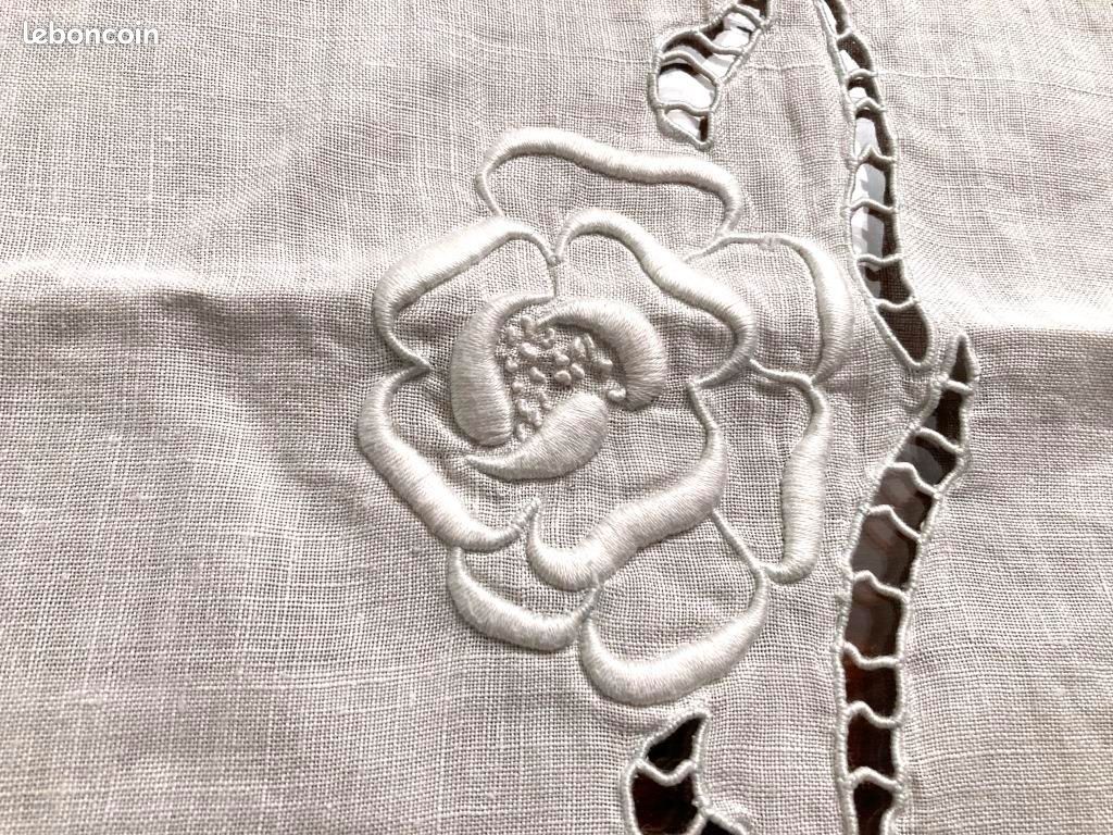 Dentelle ancienne : Dessus de meuble ou de cheminée (image 5)