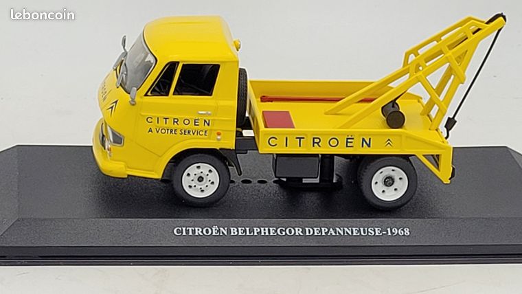 Miniature Citroën Type 350 Belphégor Dépanneuse 1968 - Altaya Ixo 1/43, Jaune