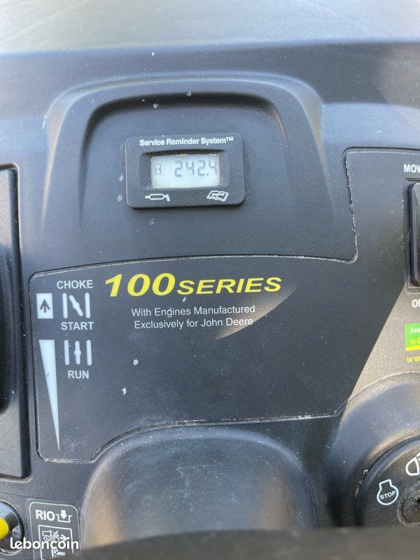Tracteur Tondeuse John Deere x165 Bac de Ramassage (image 5)