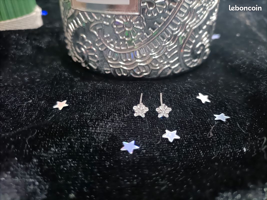 Boucles D'oreilles étoiles Argentées Neuves - Zirconia Cubique, Clips, Neuf Avec étiquettes