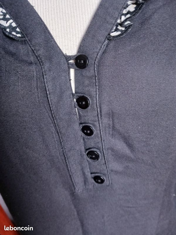 Robe xanaka cœurs noire et blanche (image 4)