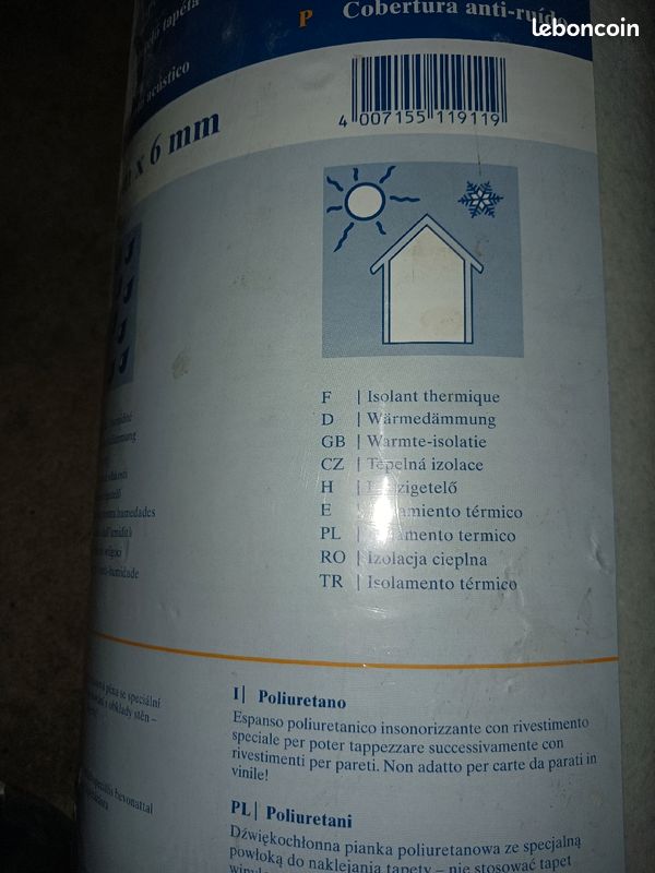 Rouleau absorbant phonique 5m (image 5)