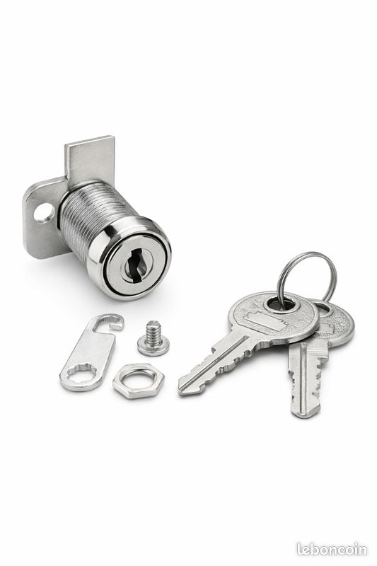 Serrure Boîte aux Lettres 20 mm avec 2 Clés (image 1)