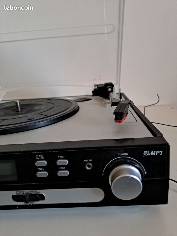 Platine Vinyle numérique INOVALLEY TD13 - Bluetooth - USB - Radio FM - Haut-parleurs 2x20W