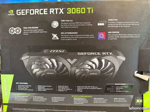 Carte graphique rtx 3060 TI 2