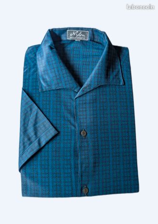 Chemise Boutonnée Bleu Vieilli Akademiks - Taille 2XL - 100% Coton - Neuf Avec étiquettes