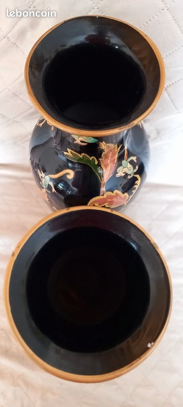 Ancien grand deux vase de vintage (image 2)