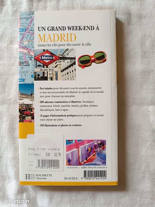 Guide de voyage Un grand week-end à Madrid Editions Hachette 2008 (image 2)