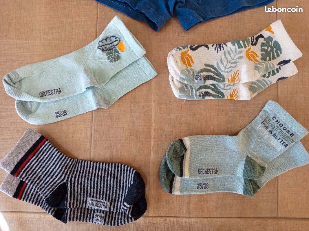Lot chaussettes 35/38 et caleçon 134/140 (image 3)