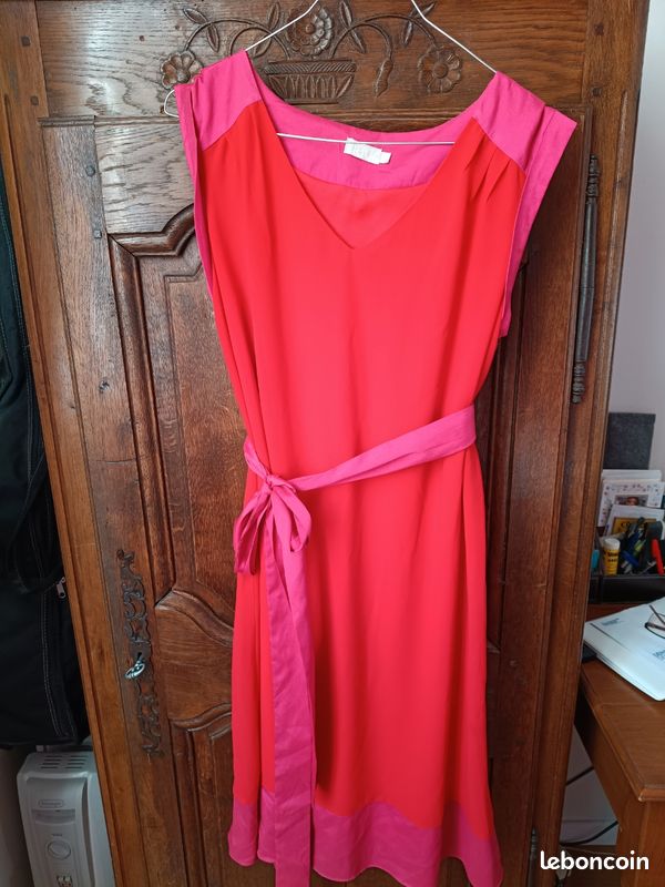 Robe Jacqueline Riu Noire - Taille 42 - Occasion En Très Bon état, Doublure Polyester