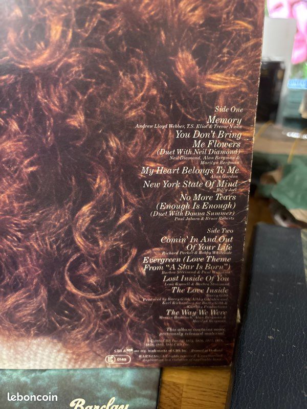 33 tours : Barbara Streisand (image 2)
