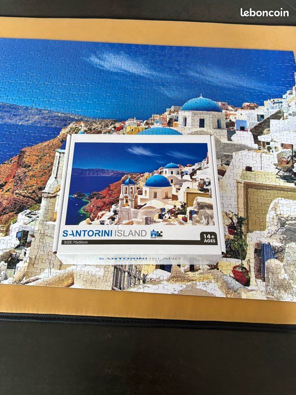 Puzzle 1000 pièces Santorin complet (image 2)