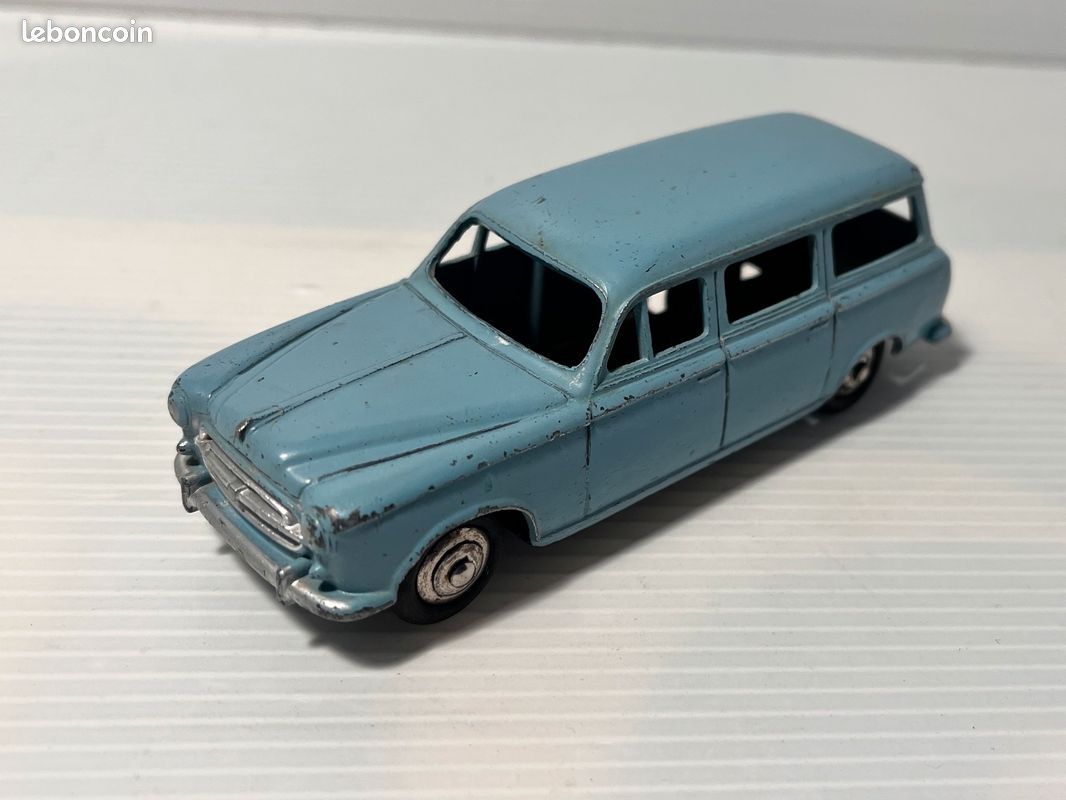 Rare Dinky Toys Peugeot 403 + Caravane 811 - 1/43, Très Bon état, Noir