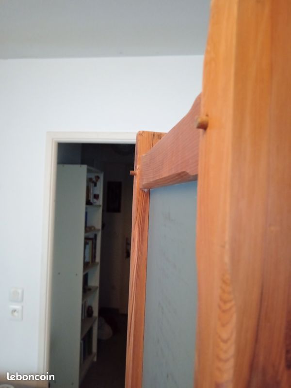 Miroir cadre bois les dimensions du miroir sont de 36 cm de largeur sur 132 cm de hauteur. Avec le cadre il fait 46 cm de largeur sur 186 cm de hauteur. Les pieds ont 1 longueur de 50 cm (image 9)