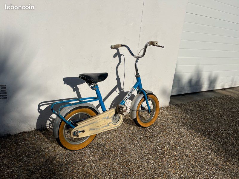 Vélo enfant Lejeune bleu vintage (image 2)