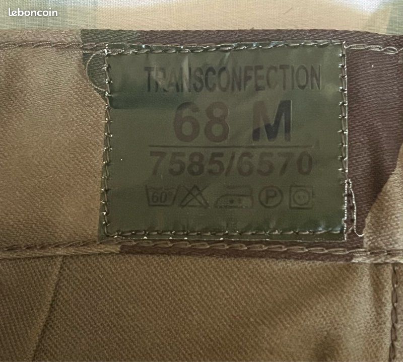 Treillis F2 CCE Armée Française NEUF – Veste 80C + Pantalon 68M / 34 – XS (image 8)