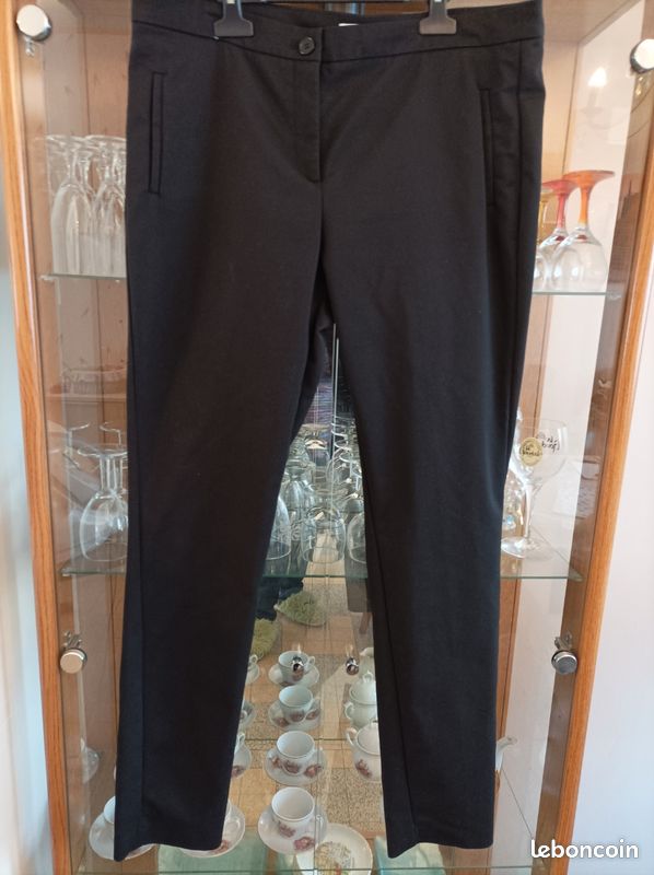 Pantalon Femme Jacqueline Riu – Taille 42 – Noir – Coton/polyester – Occasion Très Bon état