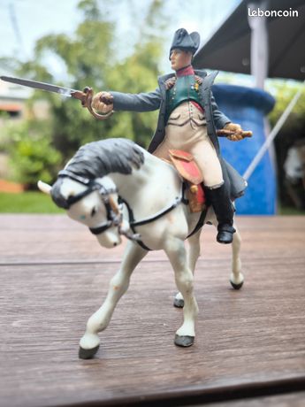 Figurines PAPO Napoléon Et Cheval - Années 2001-2002 - Occasion En Très Bon état