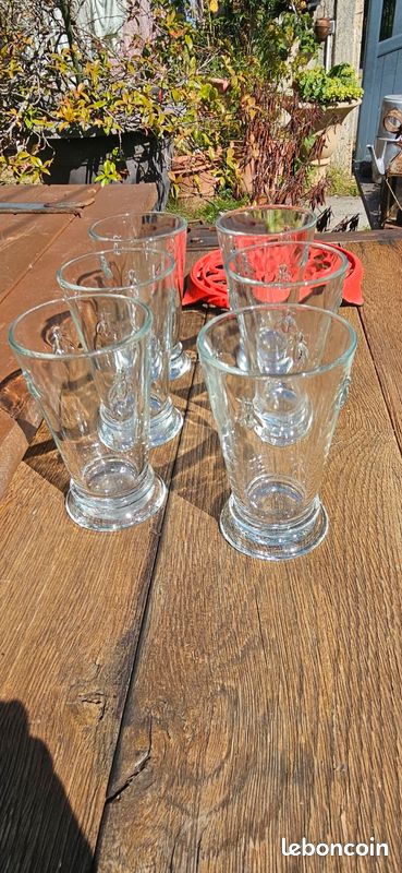 Lot de 6 grands verres La Rochère Abeilles estampillé Paris Musées (image 3)