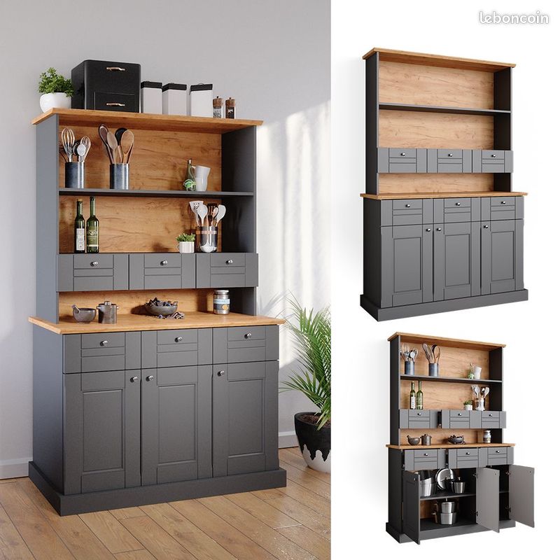 Niche XXL toit shingle noir grande niche en bois avec toit shingle noir (image 1)