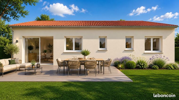 Maison neuve de plain-pied 3 chambres sur un terrain de 1 000 m² – La Jonchère-Saint-Maurice