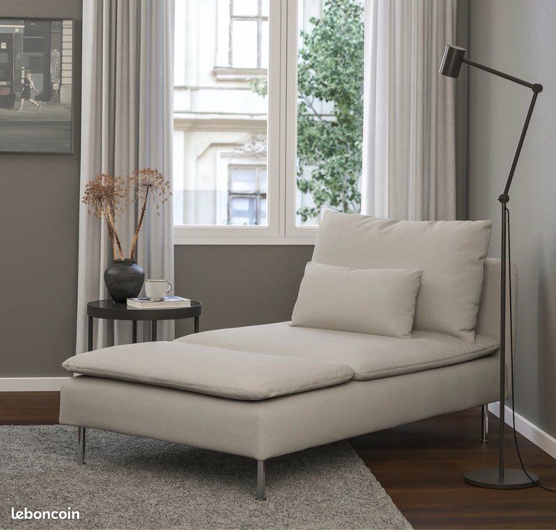 Housse IKEA SÖDERHAMN originale – beige – Module méridienne (image 1)