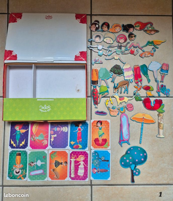 Lot de 8 jeux magnétiques / puzzle assemblage mémo créatif enfant fille garçon bébé jouet (image 2)