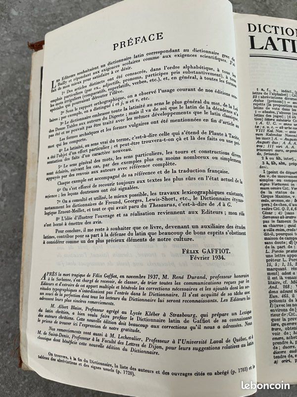 GAFFIOT de poche - Dictionnaire Latin Français - Gaffiot, Félix, Flobert, Pierre - Livres