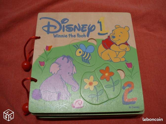 Livre Puzzle en bois Winnie Disney neuf (image 1)