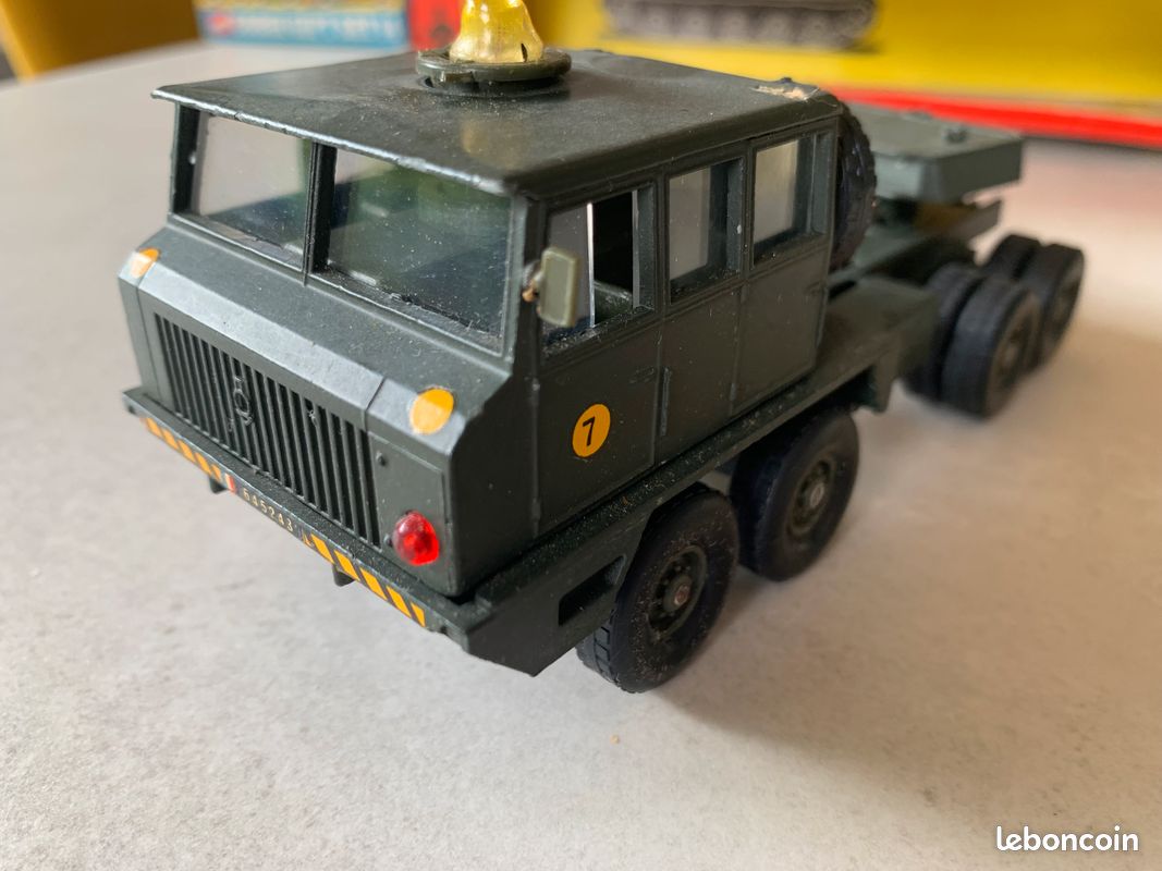 Camion Berliet T12 Porte-char Militaire - Solido 1/50 - Métal - Occasion Avec Boîte - 1978