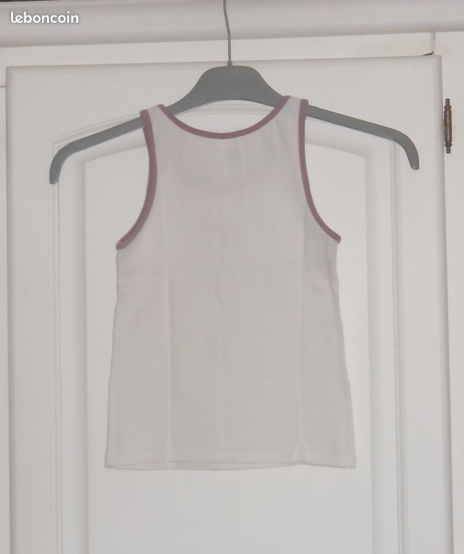 Débardeur blanc Absorba taille 10 ans (image 2)