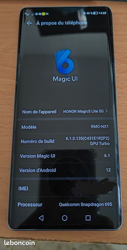 Honor magic 4 pro 8go 256go vert neuf (image 6)
