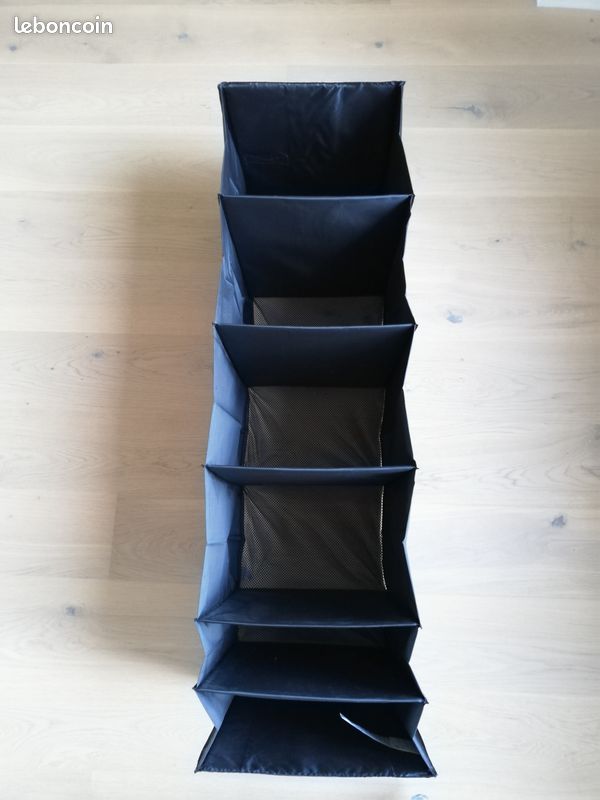 Rangement à 6 compartiments noir IKEA (image 2)